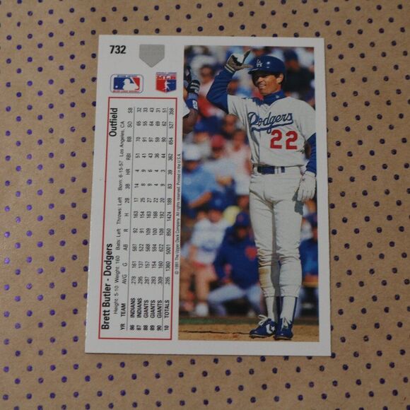 Brett Butler #732 Baseball Card - Picture 2 of 2
